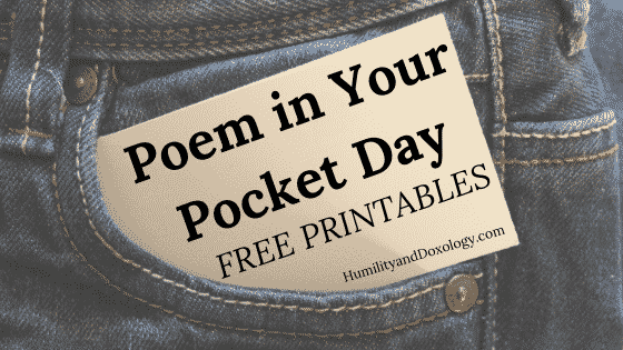 Poem in your Pocket Day Printables