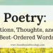 National Poetry Month Homeschool Resources