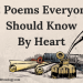 12 Poems Everyone Should Know