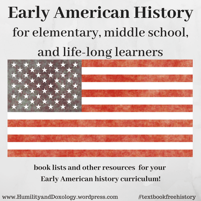 elementary, middle school, homeschool american history free curriculum and book list