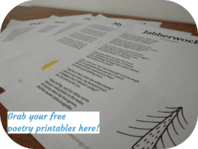 free poetry printable