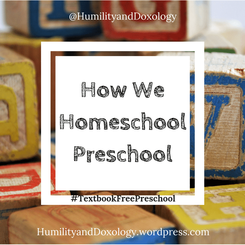 Textbook Free Preschool Homeschool