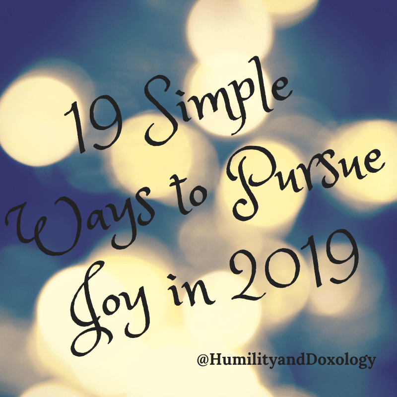 Simple New Years Goals Humility and Doxology