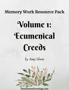 Memory Work Ecumenical Creeds