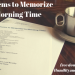 100 best poems for memory work