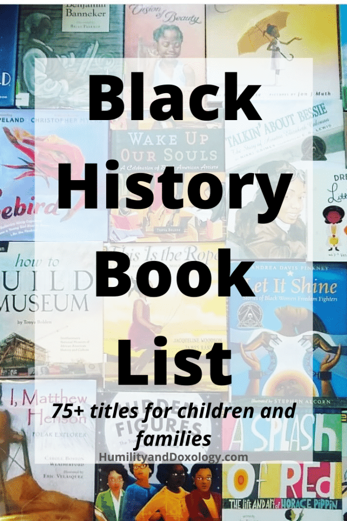 Black History Month Homeschool Book List for children