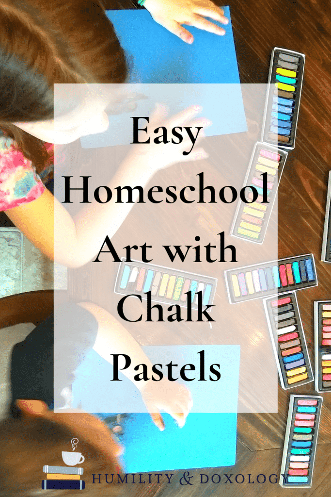 easy homeschool art chalk pastels online video tutorial