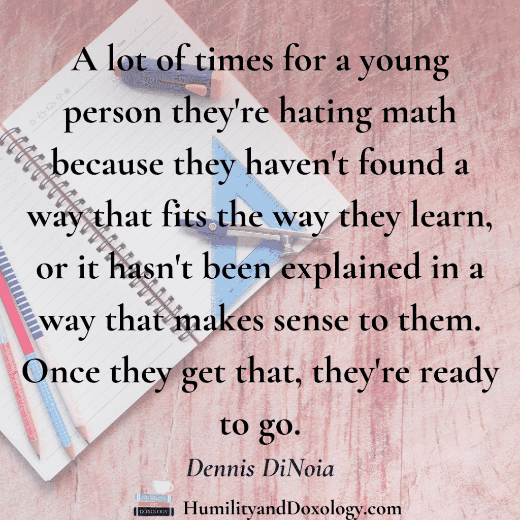 Mr. D Math Dennis DiNoia High School Homeschool Online Math Homeschool Conversations